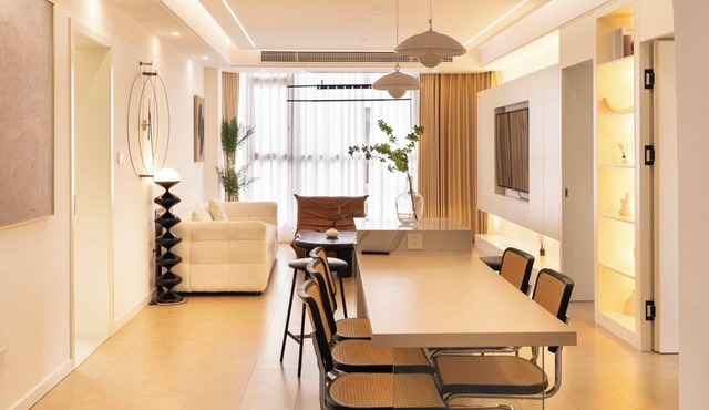 high-end bespoke interior fit-out with 3-bedroom apartment