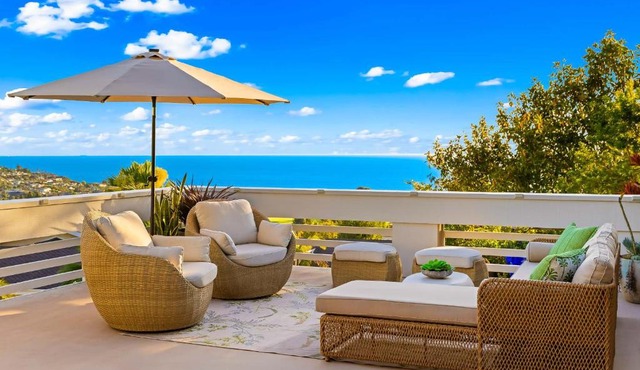 La Jolla Hilltop Haven with Ocean Views and Spa