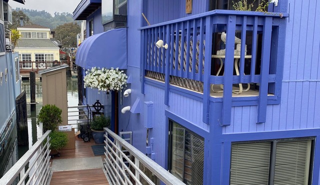 Magical, light-filled houseboat with spectacular views.