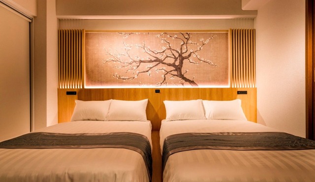 May 2026 OPENSALE/Within walking distance from Umeda, Osaka Station/Japanese modern inn decorated with high-quality furniture, immersed in the afterglow of cherry blossoms and the night view