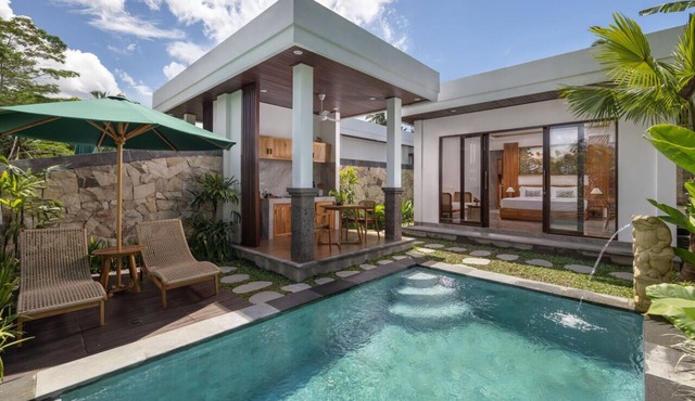 Modern Private Pool Villa Jungle Views Romantic Escape at Ubud Bali in Bali