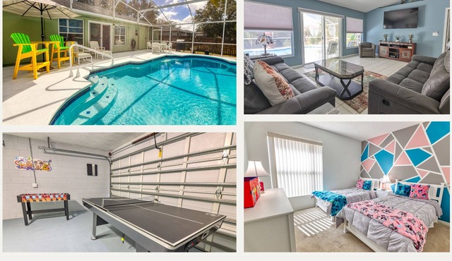 NEW LISTING - Private Pool - Game Room - WiFI
