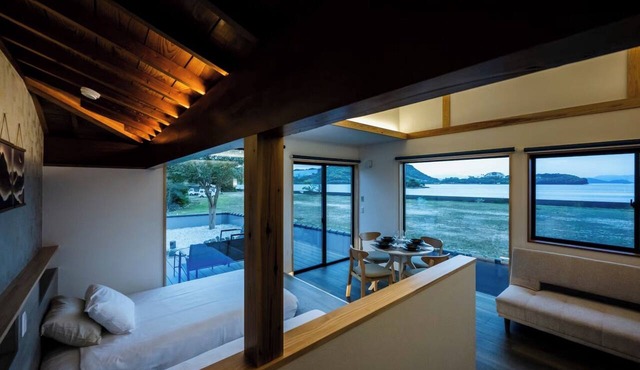 Ocean view with a sauna made entirely of cypress w/Higashisonogi District Nagasaki