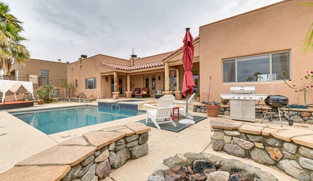 Private Pool, Spa, & Grills: Lake Havasu City Home