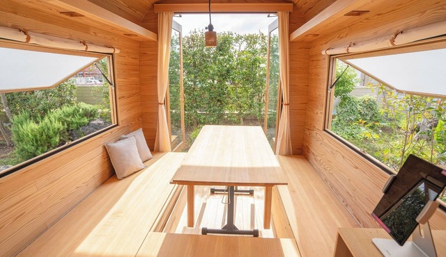 Room only A relaxing and refreshing trip 2 night plan Wooden trailerstyle tiny house temple l /Utsunomiya Tochigi