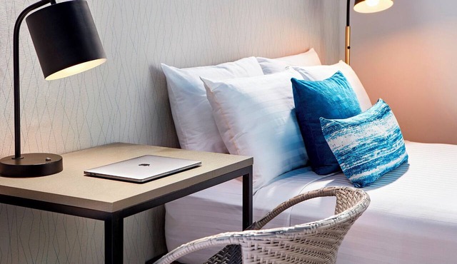 Serene Beachside Room Ideal for Family Ocean Fun