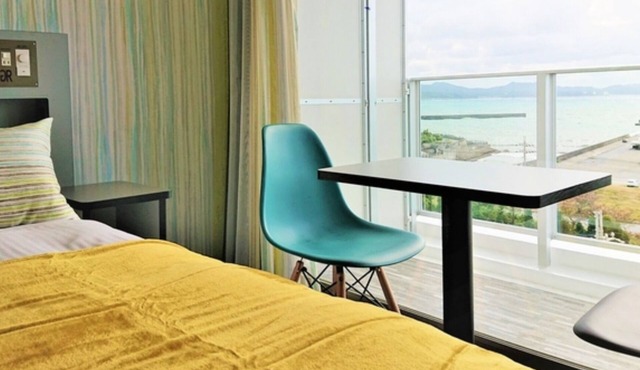 SmokingOcean View Twin B Extra Bed Breakfast /Nago Okinawa in Nago