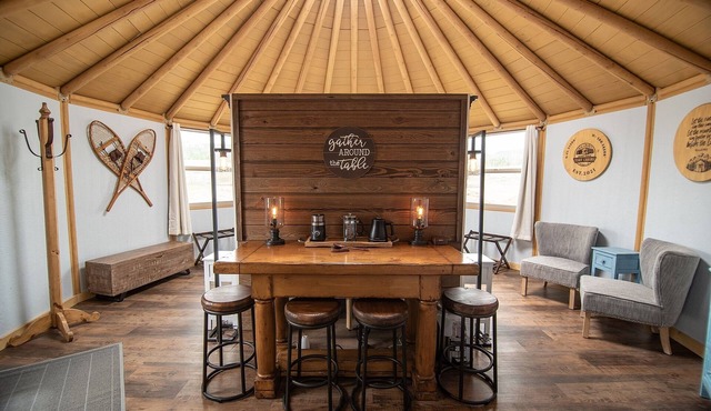 Snowy Range Yurt Cabins - Blue Yurt in Centennial