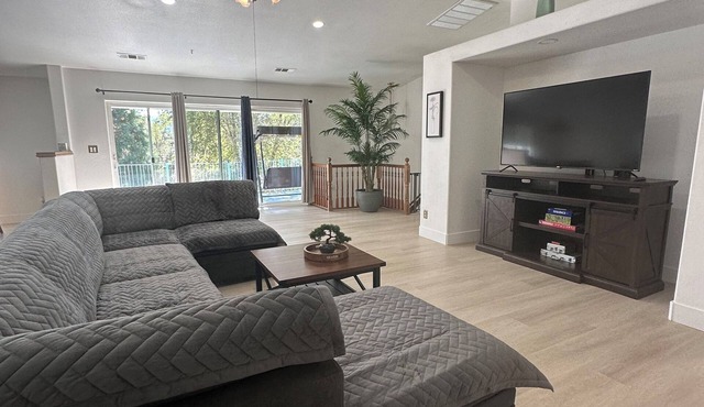 Spacious 3-bedroom home with balcony, office, and A/C