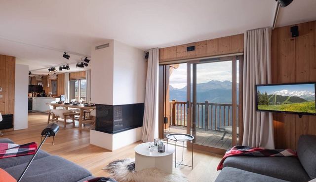 Spacious apartment, panoramic view in Villard-sur-Doron