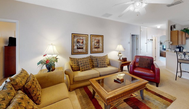 Spacious home with heated pool, foosball, pool table, washer/dryer, & central AC