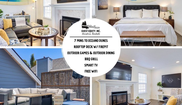 Surf's Up Beach House| Fire pit, Rooftop, Games+