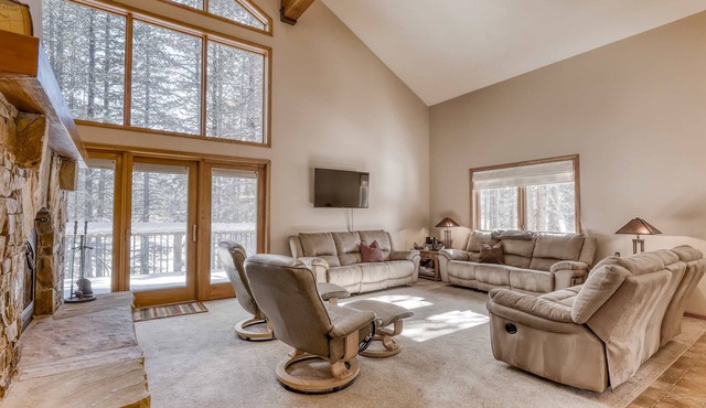 Three-story lakefront home with lake views, wood fireplace, high-speed WiFi, W&D