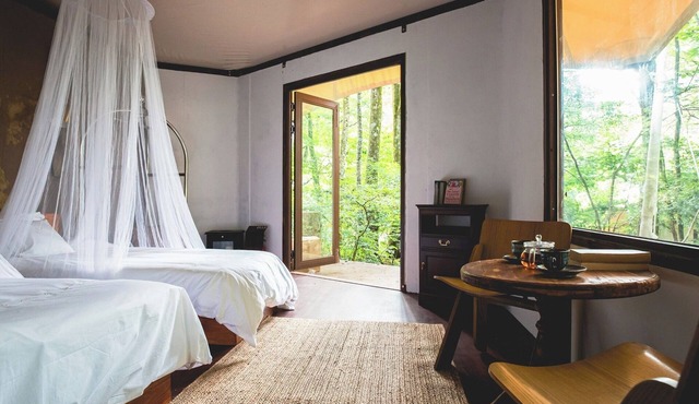Two meals included Glamping while enjoying the f/Shiojiri Nagano