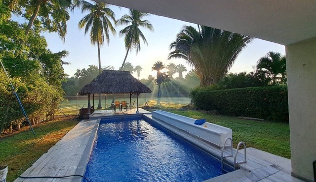 Vacation Home with Private Pool and Palapa | Ample Space for Relaxation in Manzanillo