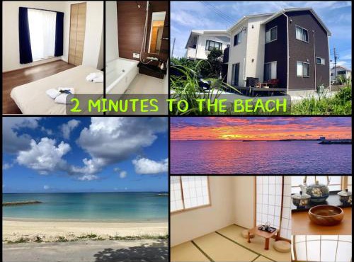 ZZOKIAI藍魚 2 mins walk to the beach! Upscale villa area 15 mins from airport! Parking, dryer, baby cots are all available in Itoman