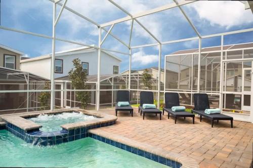 Marvelous 7Bd/5Ba Family Friendly w/GameRoom & Pool Close to Disney 1201