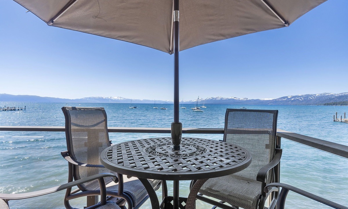 Dollar Point Condo | The Sanctuary - Secluded Tahoe Lakefront Condo with 180 Views, near Downtown Tahoe City