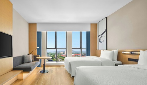 Premium Room, 2 Double Beds, City View