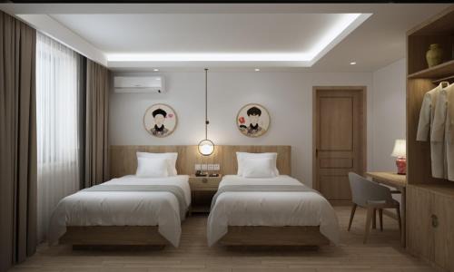 Wangfujing Shopping Area Hotel | Happy Dragon Saga Hotel with terrace - Free wifi with fluent English speaking Tourist ticket service Near Tian ' AnMen Forbidden City