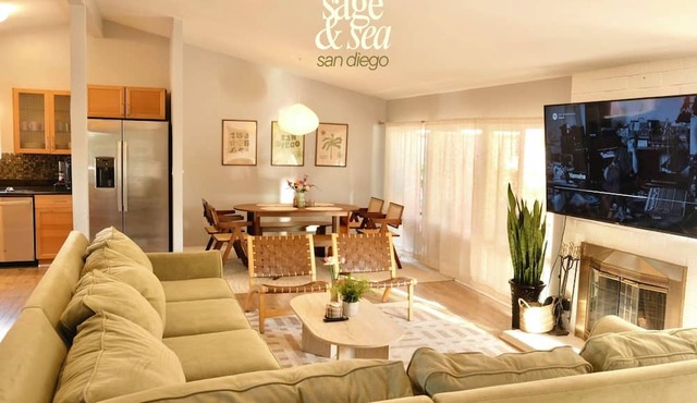 Sage & Sea – Snapdragon Stadium, Central San Diego, 15 min away from Beach